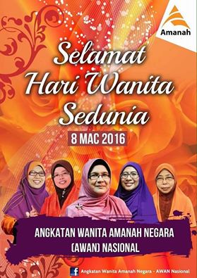 SELAMAT HARI WANITA SEDUNIA! MARTABAT DAN HORMAT WANITA ADALAH TUNTUTAN AGAMA