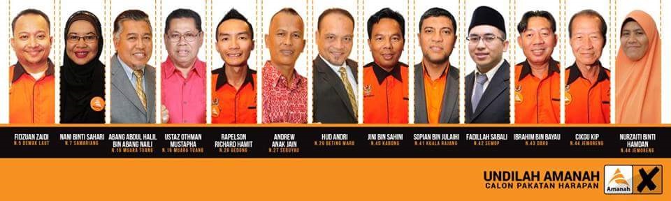 Poster Calon AMANAH Sarwak